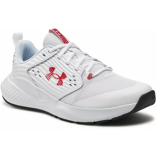 Under Armour Čevlji Ua Charged Commit Tr 4 3026017-103 White/Distant Gray/Red