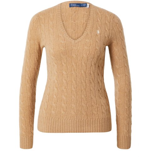 Polo Ralph Lauren Pulover 'KIMBERLY' kamela / bela Cene