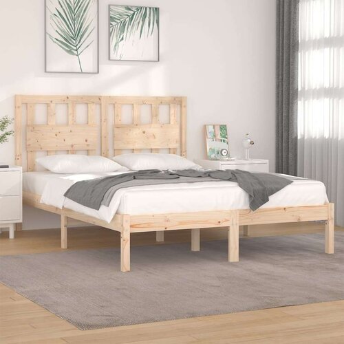  Posteljni okvir iz trdne borovine 120x200 cm, (20645827) Slike