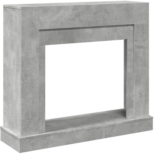  Okvir za kamin boja betona 100x30x87,5 cm od konstruiranog drva Slike