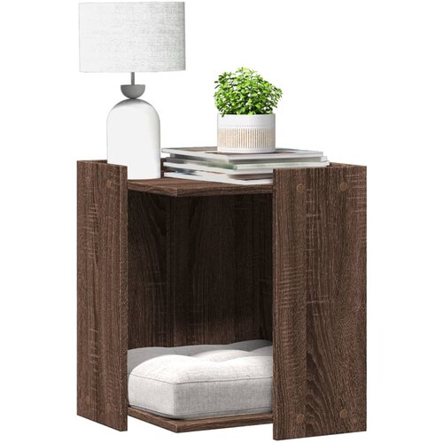 vidaXL Kutija z mačji pijesak boja hrasta 42x42x51cm konstruirano drvo Cijene