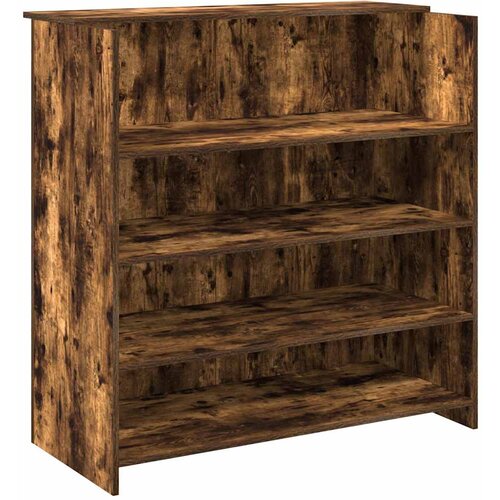 Maison Chic Sprejemna miza - Računalniška miza - pisarniška miza dimljeni hrast 100x50x103,5 cm inženirski les, (21785147) Cene