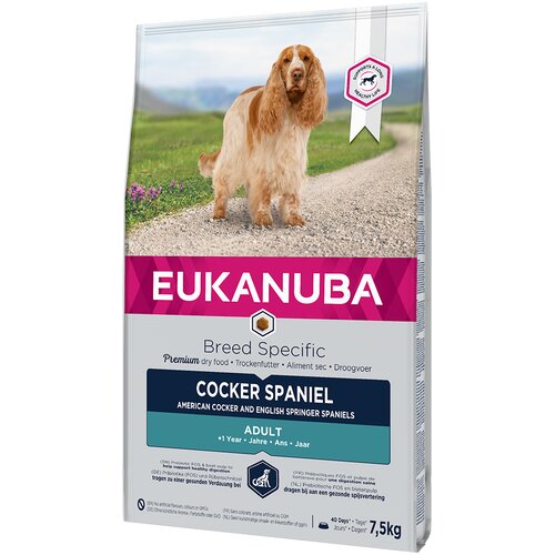 Eukanuba Adult Breed Specific Cocker Spaniel - Varčno pakiranje: 2 x 7,5 kg Cijene