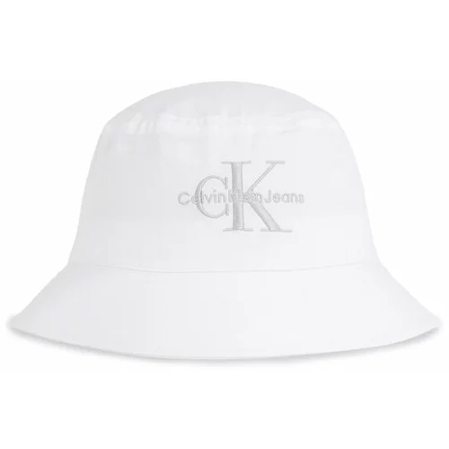 Calvin Klein Jeans Klobuk Monogram Bucket Hat K60K611029 Bela