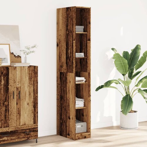 VidaXL Garderobna omara starinski les 30x50x200 cm inženirski les Slike