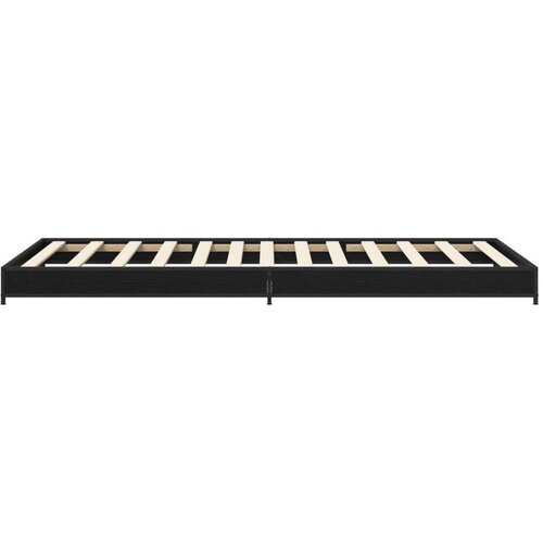  Okvir za krevet Crni hrast 80 x 200 cm Konstruirano drvo - Crni hrast Slike