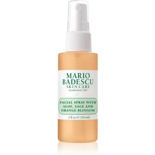 Mario Badescu Facial Spray with Aloe, Sage and Orange Blossom energijska vlažilna meglica za obraz 59 ml