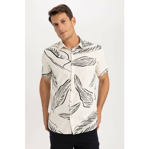 Defacto Regular Fit Woven Printed Short Sleeve Shirt Cene