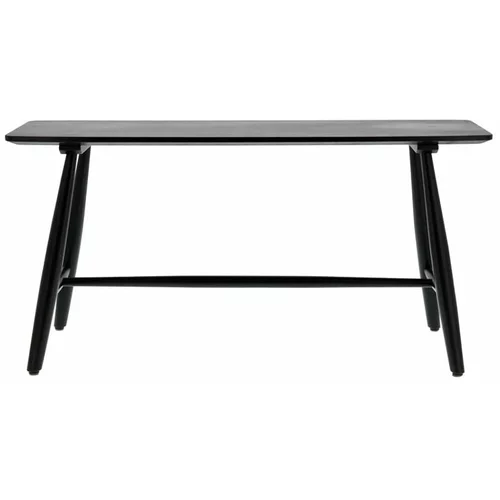 Villa Collection crni konzolni stol od hrastovine 90x28 cm Bast -