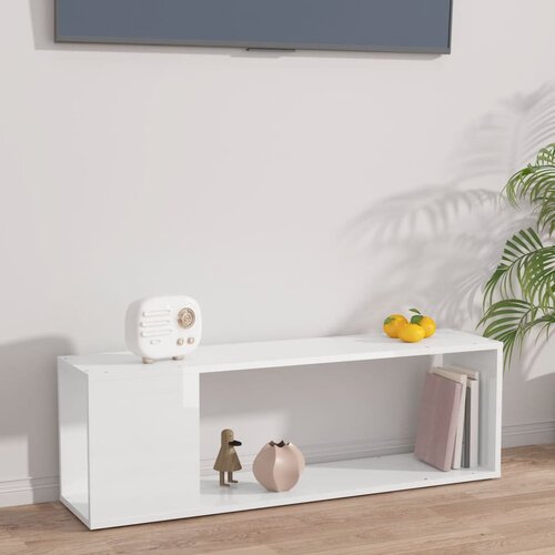 vidaXL TV ormarić visoki sjaj bijeli 100 x 24 x 32 cm od iverice Cijene