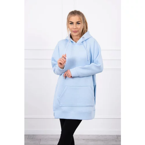 Kesi Insulated sweatshirt with blue slits on the sides