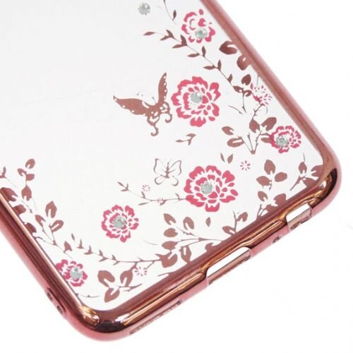 Nillkin Silikonski ovitek z rožicami za Huawei P10 Lite - pink Cene