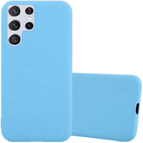 Cadorabo Ohi&amp;scaron;je, združljiv s Samsungom v Candy Blue - Za&amp;scaron;čitni pokrov iz fleksibilnega silikona TPU, (20595437) Slike