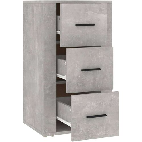  Komoda siva boja betona 40 x 33 x 70 cm od konstruiranog drva Slike
