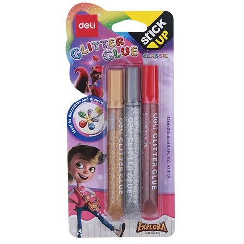 Deli Ljepak Glitter Classic 12Ml 3 Boje Cijene