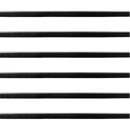  Držač četke za vrata 6 pcs Srebrno 100 cm Aluminijski legura Slike