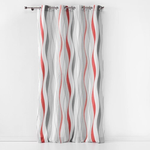 Douceur d&amp;#039;int&amp;eacute;rieur Crvena/bijela zavjesa 140x260 cm Ondulys &amp;ndash; Slike