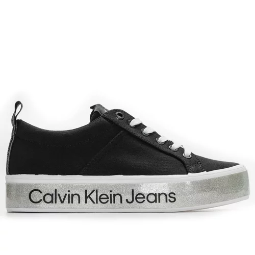 Calvin Klein Niske tenisice crna / bijela