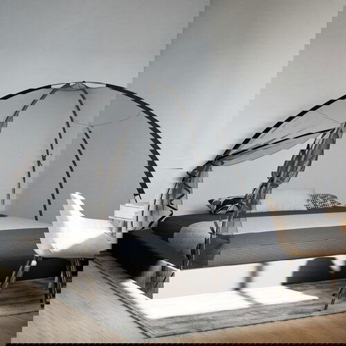 vidaXL Komarnik Mongolia s vratima 220 mrežasti crni 200x200x135 cm Cijene