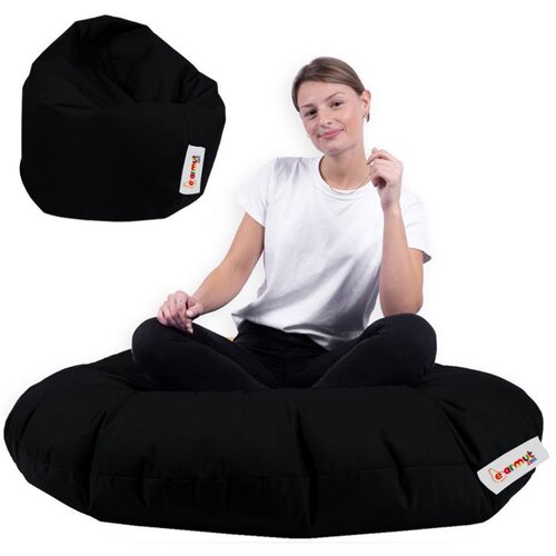 Atelier Del Sofa Vreća za sjedenje, Iyzi 100 Cushion Pouf - Black Cijene