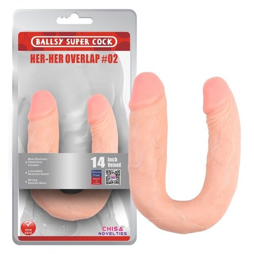  Dildo Her Her Overlap 02, 18cm, Boja kože Slike