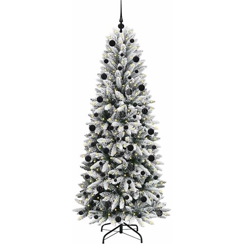  Umjetno božićno drvce Bijela 210 cm PVC, plastika, čelik i PE Slike