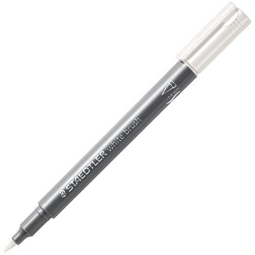 Marker nepermanentni 1-6mm metallic brush staedtler 8321-0 bijeli Slike