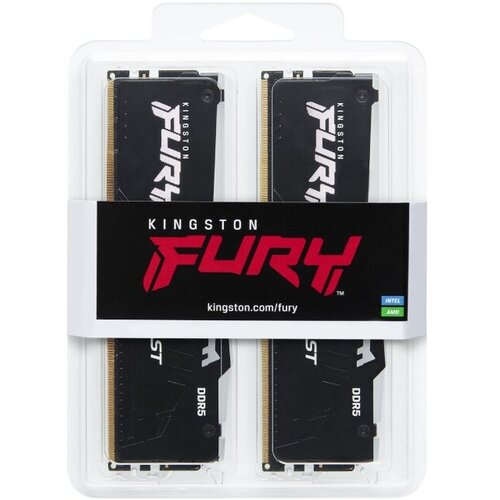 Kingston DIMM DDR5 128GB (2x64GB kit) 5600MT/s KF556C40BBAK2-128 FURY Beast Black RGB EXPO Cene