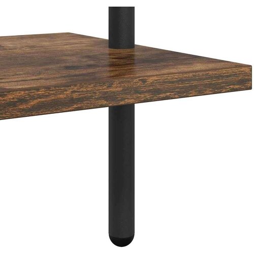 VidaXL Polica Dimljeni hrast 60 x 24 x 168 cm Konstruirano drvo Slike
