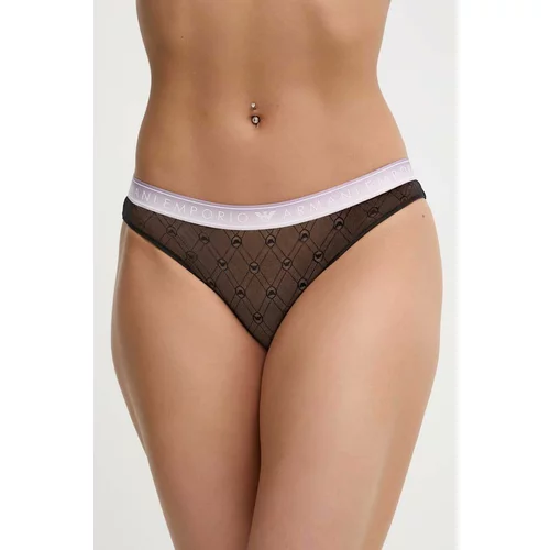 Emporio Armani Underwear Gaćice boja: crna, od čipke, 162525 4R205