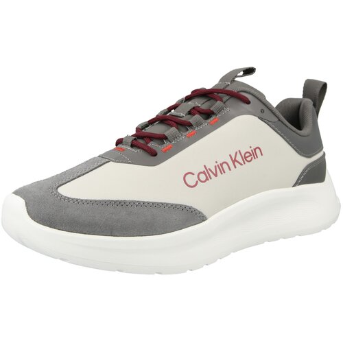 Calvin Klein Nizke superge siva / rdeča / bela Cene