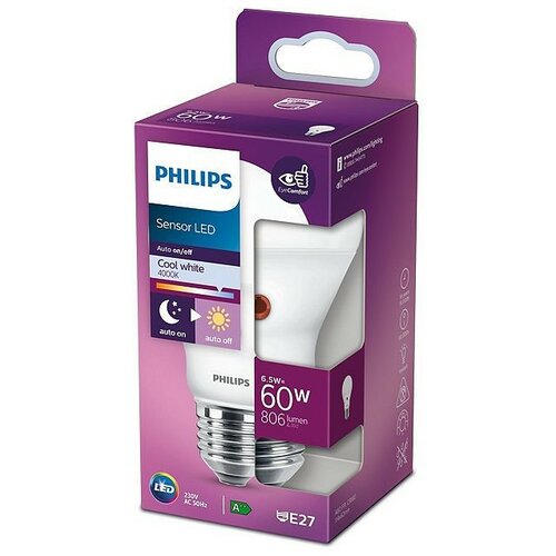 Philips LED SIJALICA SA SENZOROM NOC I DAN E27 7.5W=60W 4000K Cene