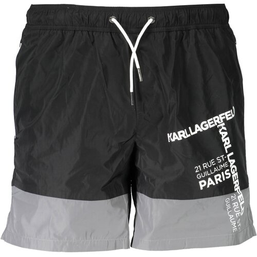 KARL LAGERFELD BEACHWEAR SWIMSUIT PARTS UNDER MAN BLACK Cene