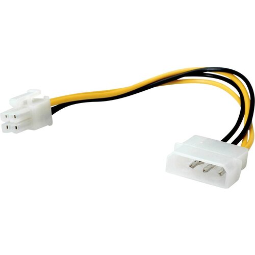 Roline tok priključni kabel [1x 4-polni mo&scaron;ki konektor Molex - 1x 4-polni mo&scaron;ki konektor ATX] 0.15 m črna\, rumena, (20414741) Cene