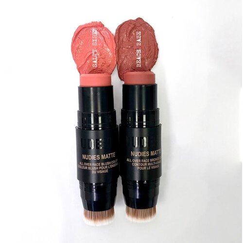 Nudestix Nudies Matte večnamenski svinčnik za oči, ustnice in lica odtenek Beach Babe 7 g Slike