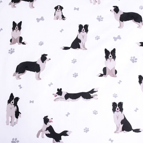 Jerry Fabrics Enojna bombažna otro&amp;scaron;ka posteljnina 140x200 cm Border Collie &amp;ndash; Slike