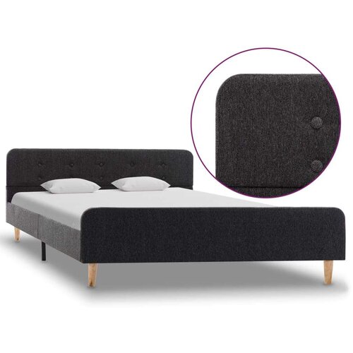 vidaXL okvir za krevet od jute tamnosivi 160 x 200 cm Cijene