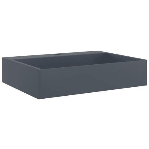Maison Chic Umivalnik - Kopalna umivalnik - Lavabo 50x38x11 cm liti mineral/ liti marmor antracit, (21684550) Cene