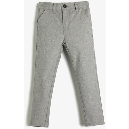 Koton Fabric Trousers Pocket Ribbed Cotton Adjustable Elastic Waist Slike