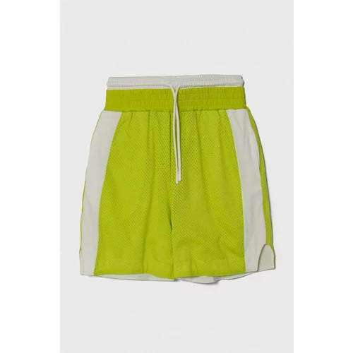 Sisley Otroške kratke hlače zelena barva