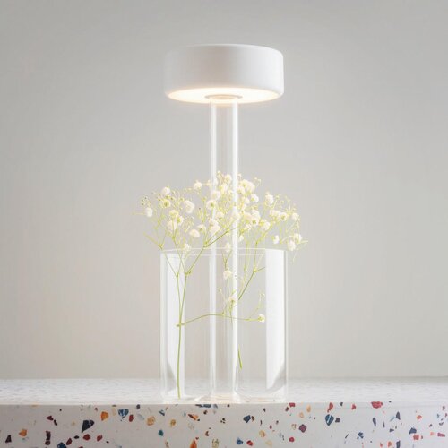 MAYTONI MOD229TL-L3W3K1 - led prigu&amp;scaron;iva prenosna stona lampa 3W/5V bela/prozirna Slike