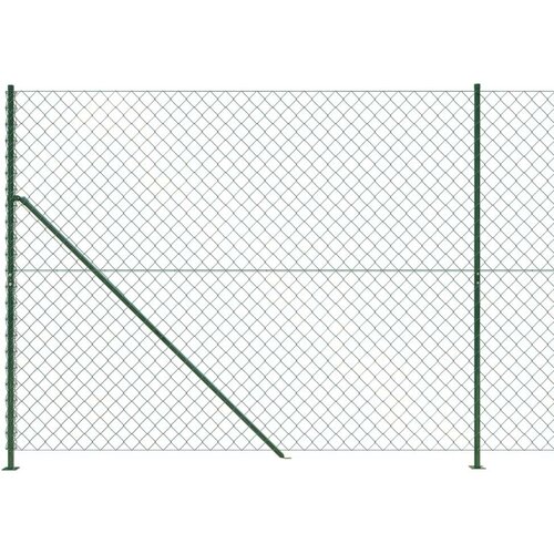 VidaXL Žičana ograda s prirubnicom zelena 1 4 x 10 m Slike