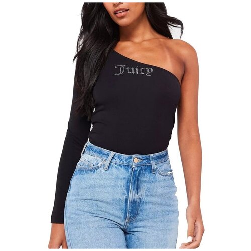 Juicy Couture Majice & Polo majice NELLA ASYMMETRIC LS Črna Cene