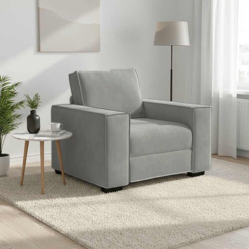SOFA fotelja svijetlosiva 100x78x84 cm baršun Cene