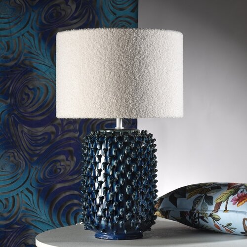 ONLI Stona lampa CERAMICA 1xE27/15W/230V 57 cm plava/krem Slike