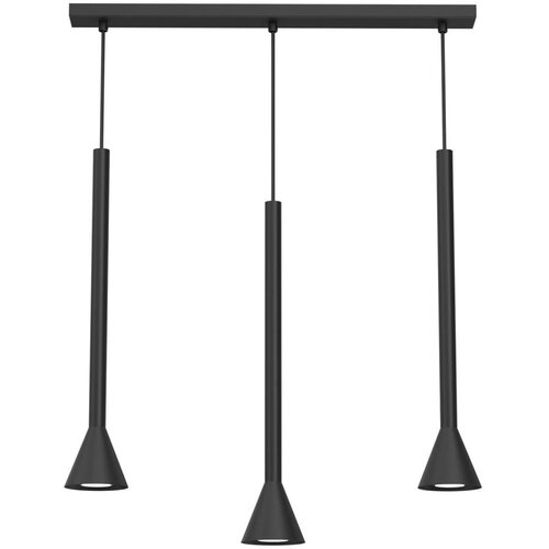  Luster na sajli MAZZO 3xGU10/8W/230V crne boje Slike