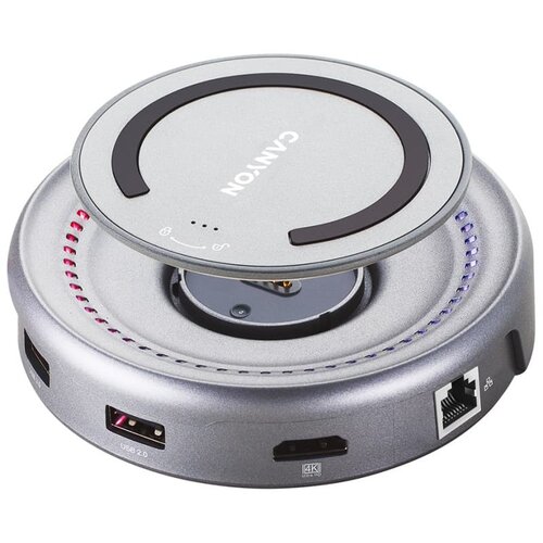 Canyon hub DS-7, 7-u-1, USB-C, bežični, sivi (Space Grey) Cijene