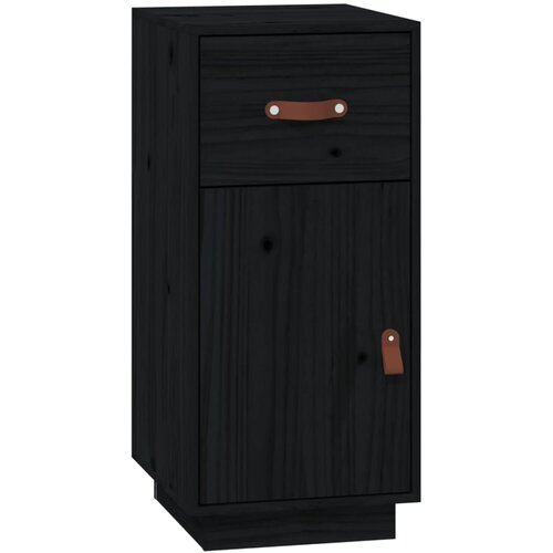 Maison Chic Komoda - Predalnik črna 34x40x75 cm trdna borovina, (21716143) Slike