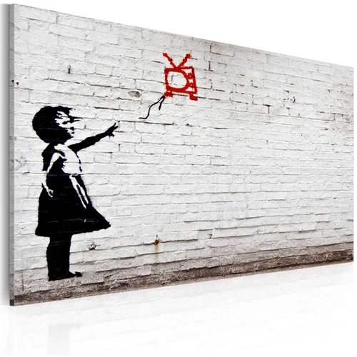  Slika - Girl with TV (Banksy) 60x40