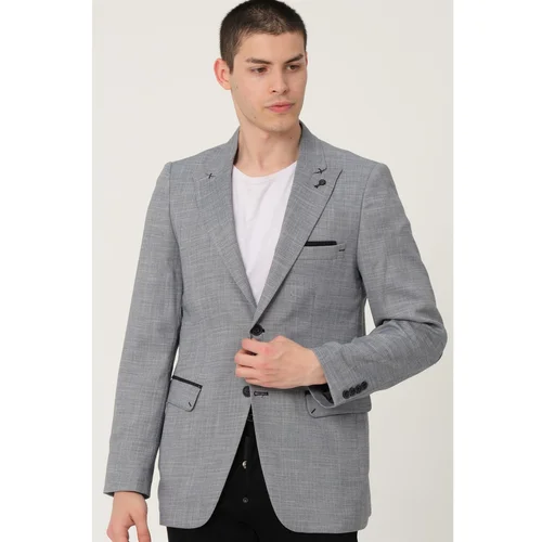 Dewberry C9058 MEN'S JACKET-GRAY